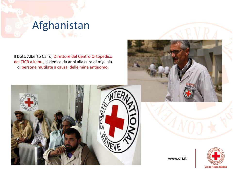 Ortopedico del CICR a Kabul,