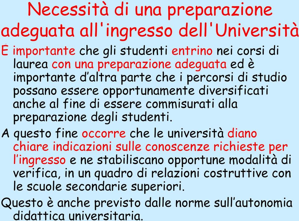 degli studenti.