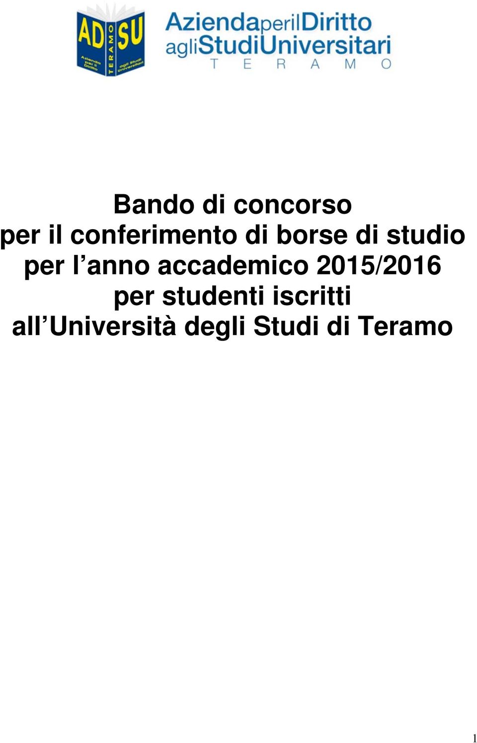 accademico 2015/2016 per studenti