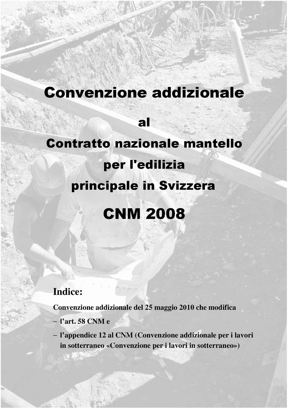 58 CNM e l appendice 12 al CNM (Convenzione