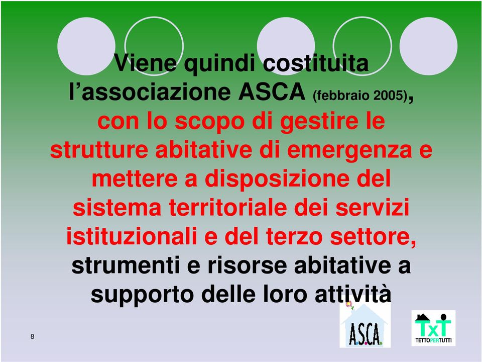 disposizione del sistema territoriale dei servizi istituzionali e del