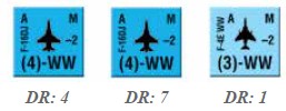 Ora, tutte le unità con valore di combattimento aereo 3 sparano. Il tiro di dado del MIG-23 è zero, che sulla colonna +1 elimina il F-5 ROK.