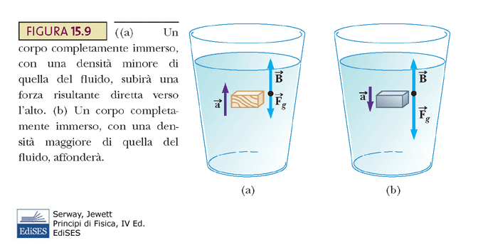 Principio di Archimede F g =Mg Se sostituiamo il volumetto di fluido con