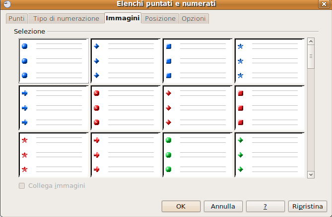 utilizzare la finestra di dialogo Paragrafo => scheda Allineamento, cui si può accedere dal menu Formato o dal menu contestuale. 6.3.3 ELENCHI 6.3.3.1 Indentare un elenco puntato.