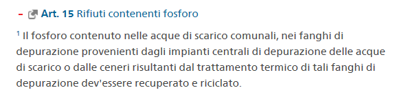 depurazione (umidi). Tendenza calante.