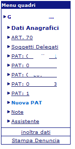 5 Denuncia di variazione Attivazione di una nuova PAT con contestuale apertura di una polizza speciale pescatori Società cooperativa/compagnia di pescatori Dopo aver effettuato l accesso a Punto