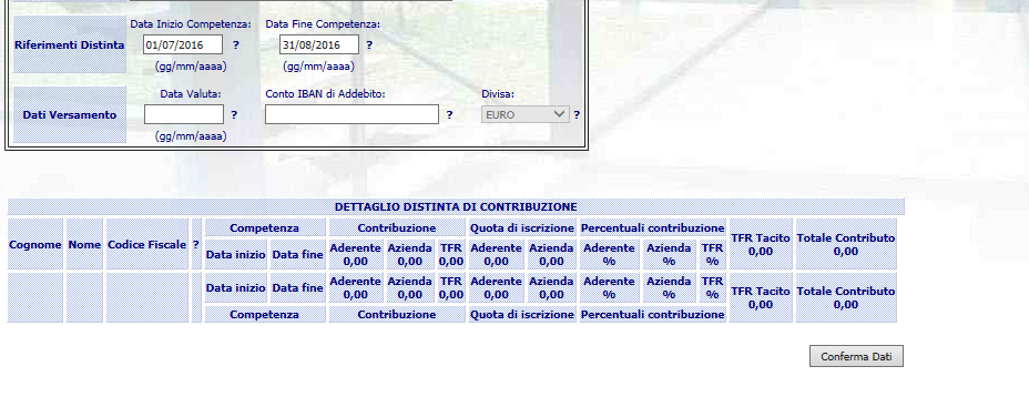 Iscrizione nuova azienda Sul sito www.fondapi.it ancora associate.