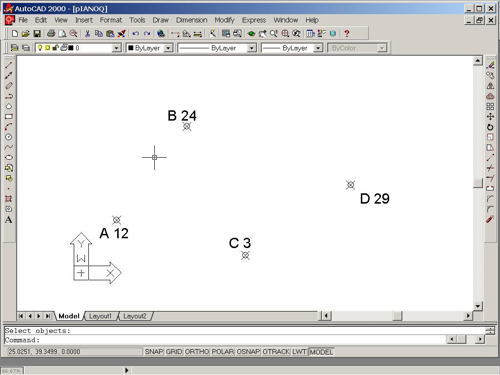 Realizzazione di un piano quotato con curve di livello