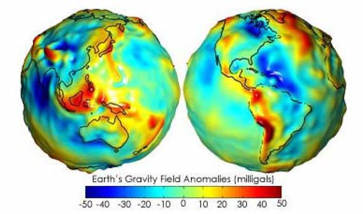 La Terra Il Geoide Il geoide o superficie matematica della terra Come noto la forza di gravità può essere visualizzata dal filo a piombo.