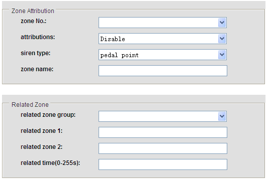 7.9 Zone Cliccate sull icona zone per entrare nel relativo menu.