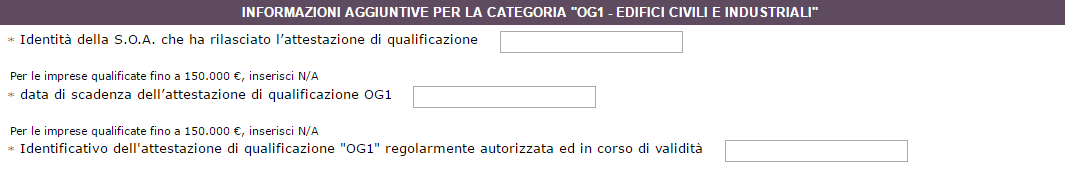 Passo 4: Dati dell'azienda e dichiarazioni necessarie 2/3 15 Allo stesso Passo 4, Dati dell'azienda e dichiarazioni necessarie occorre fornire alcune dichiarazioni in relativamente a Requisiti