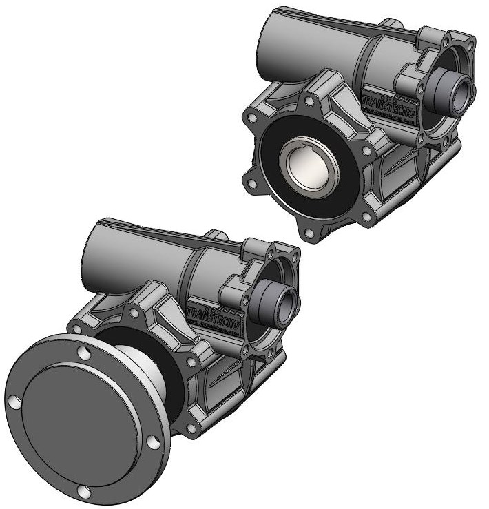 Caratteristiche Tecniche Le caratteristiche principali dei riduttori a vite senza fine della serie -CWTS050 sono: Elevata modularità grazie ai diversi kit di entrata; Elevata robustezza in un