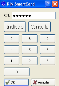 Inserire la Smart Card nell apposito lettore e cliccare su Firma per attivare la sottoscrizione vera e propria.