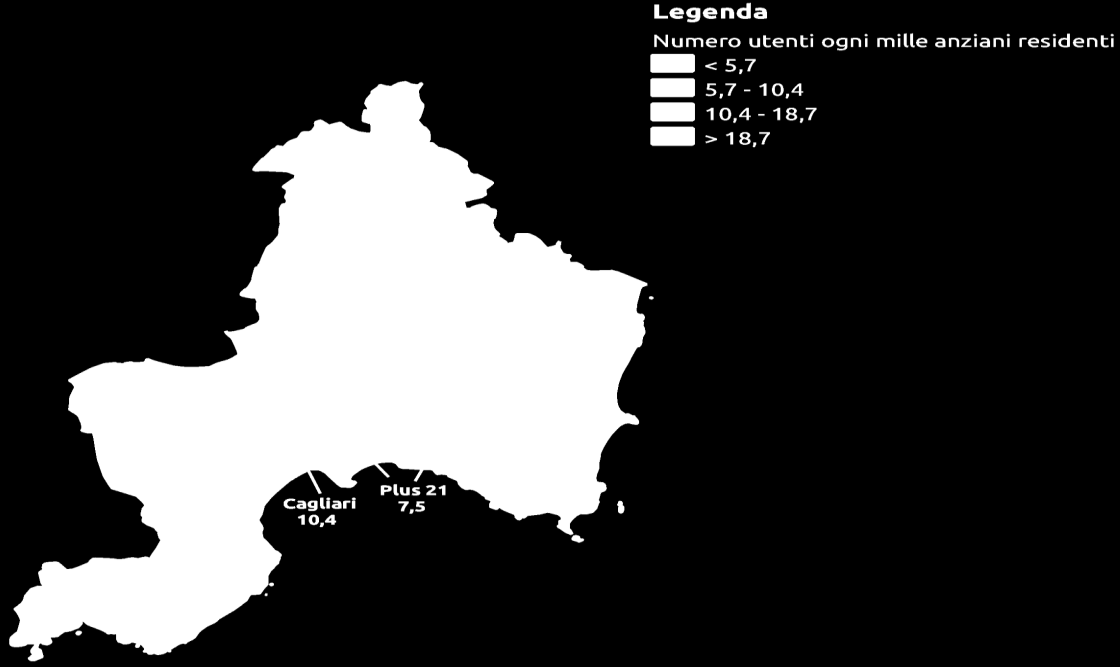 0,6 Ovest 14 296 451 21,1 65,6% 18270 16,2 0,8 Plus 21 4 103 108 25,8 95,4% 13674 7,5 0,3 Quartu Sinnai Parteolla 14 309 333 22,1 92,8% 16501 18,7 0,8 Sarcidano Barbagia di Seulo 1 25