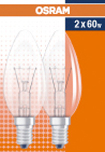 CLASSIC B CHIARA 60W E14 DUO * risparmio rispetto alle lampade CLASSIC B CHIARA 60W E14 DUO N d'articolo / EAN 7042.