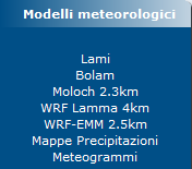 Inoltre, il modello LAMI è in grado di effettuare una previsione puntuale, riferita cioè ad una specifica località (conoscendone latitudine e longitudine),
