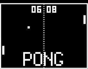 Semplice e vincente Si può giocare solo a Pong, tennis tavolo in bianco e nero.