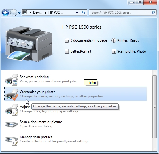 Personalizza la tua stampante 9. Apparirà la schermata Proprietà, e questo è dove potrete selezionare Condividi stampante. 10.