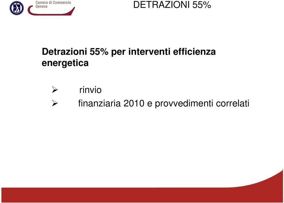 efficienza energetica rinvio