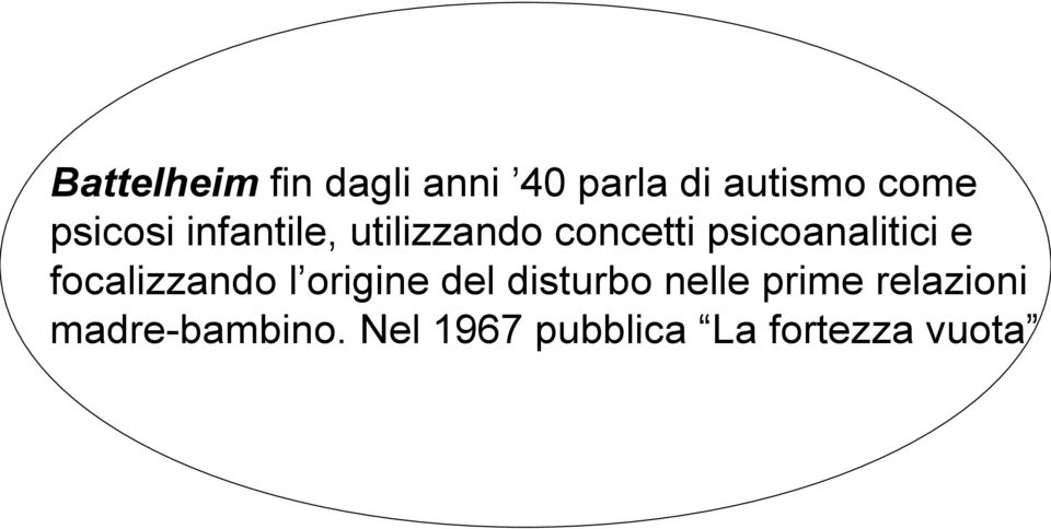 psicoanalitici e focalizzando l origine del disturbo