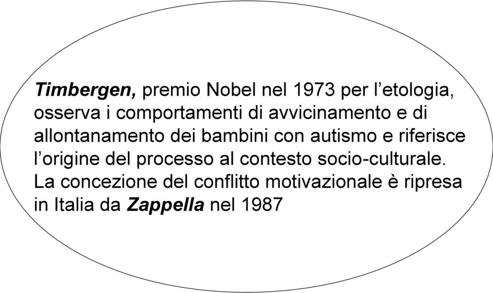 autismo e riferisce l origine del processo al contesto