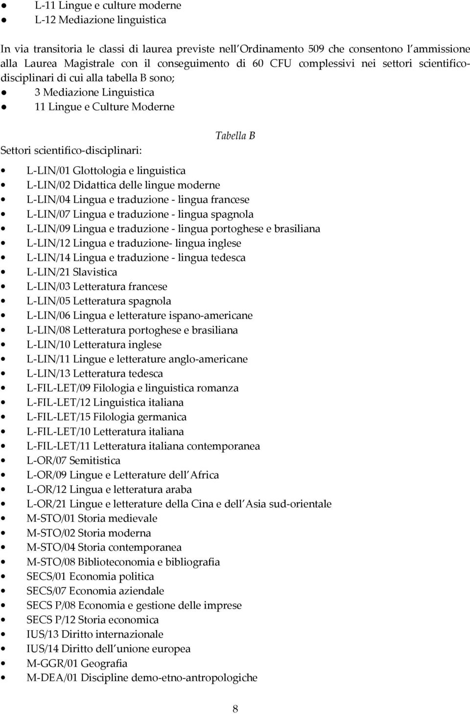 e linguistica LIN/02 Didattica delle lingue moderne LIN/04 Lingua e traduzione - lingua francese LIN/07 Lingua e traduzione - lingua spagnola LIN/09 Lingua e traduzione - lingua portoghese e