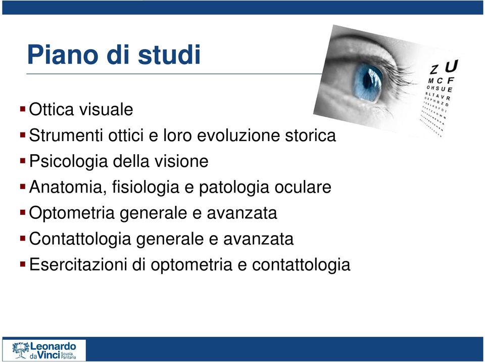 fisiologia e patologia oculare Optometria generale e avanzata
