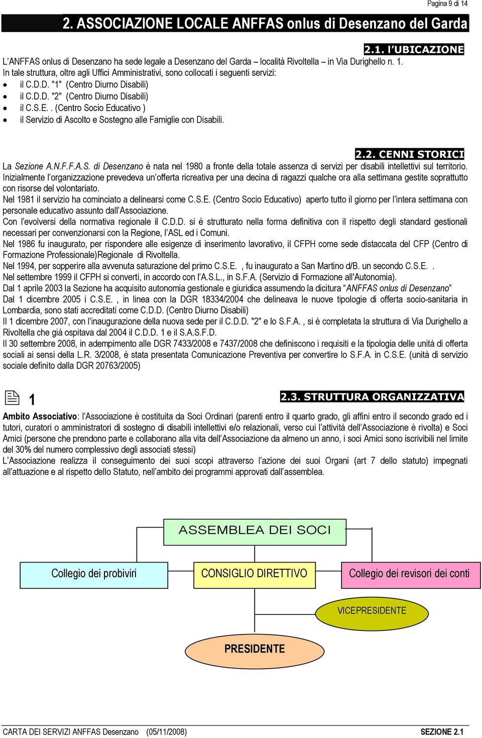 N.F.F.A.S. di Desenzano è nata nel 1980 a fronte della totale assenza di servizi per disabili intellettivi sul territorio.