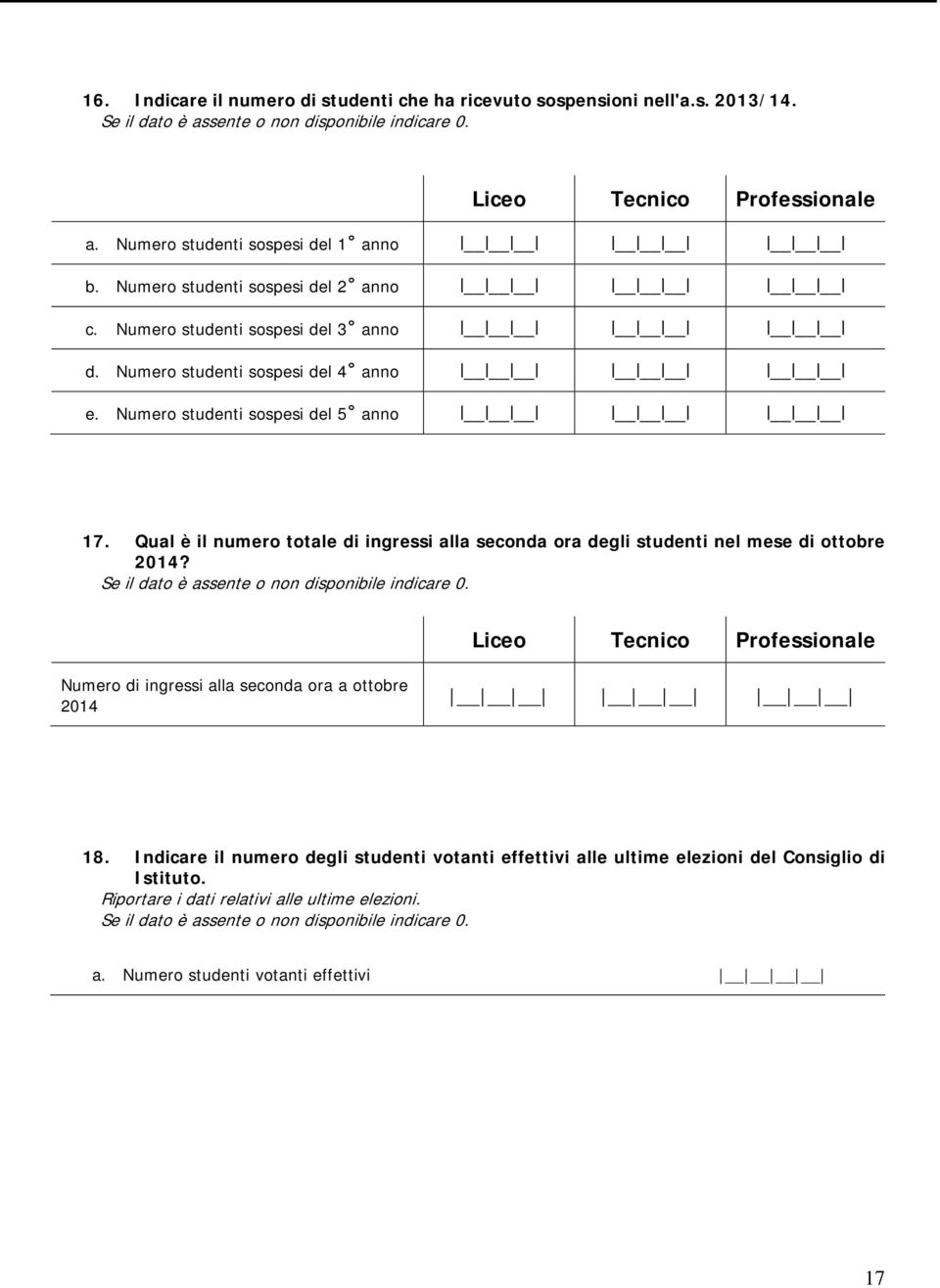 Qual è il numero totale di ingressi alla seconda ora degli studenti nel mese di ottobre 2014? Se il dato è assente o non disponibile indicare 0.