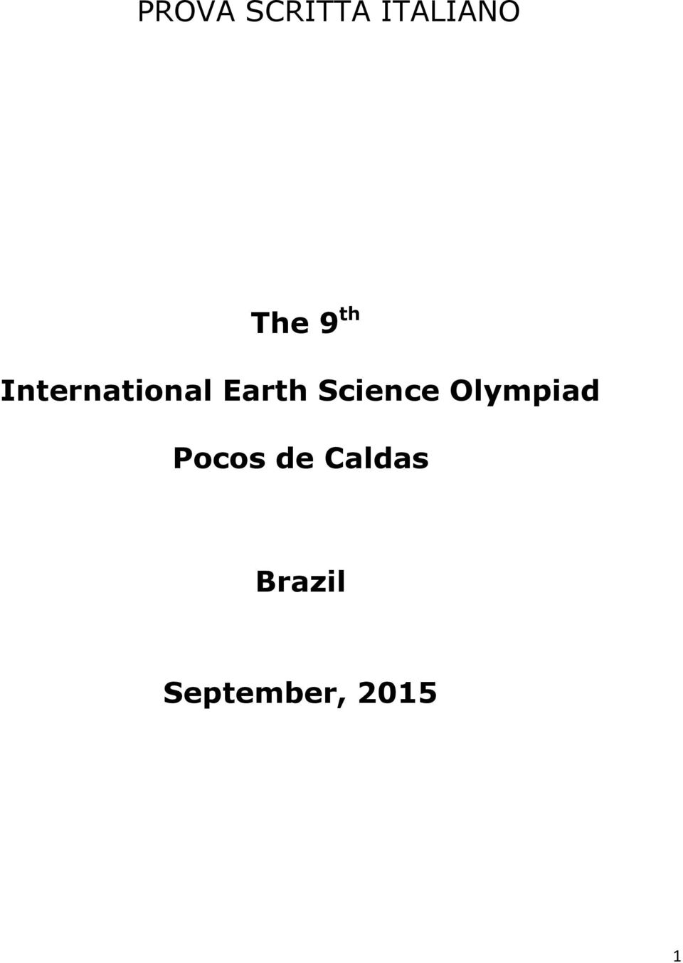 Science Olympiad Pocos de