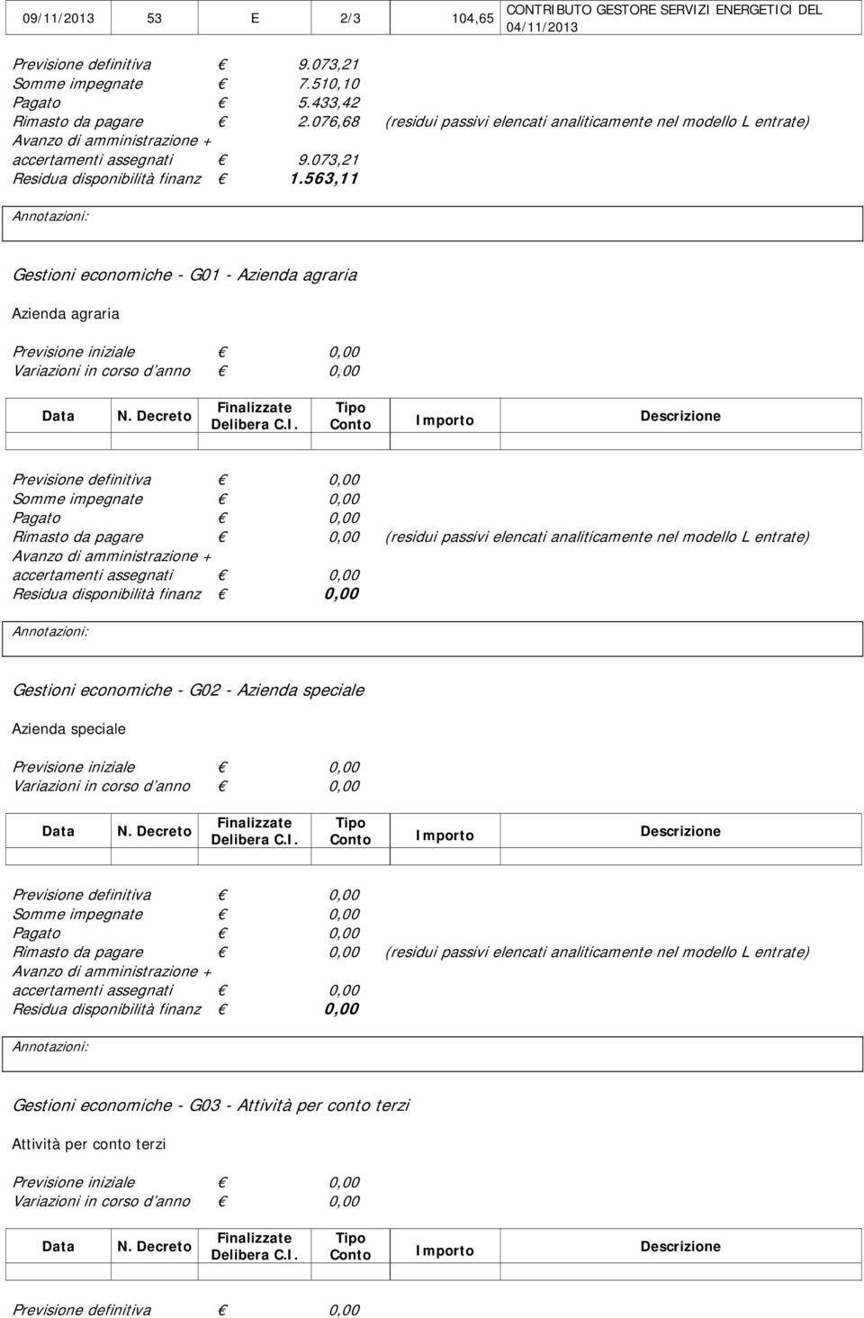 076,68 (residui passivi elencati analiticamente nel modello L entrate) accertamenti assegnati 9.