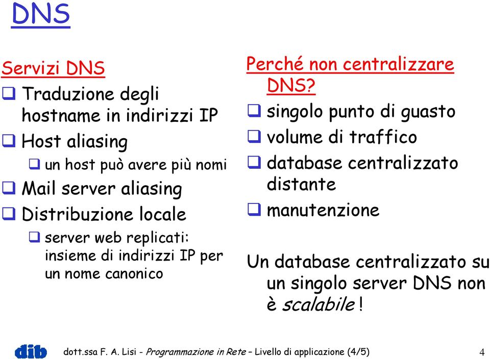 centralizzare DNS?