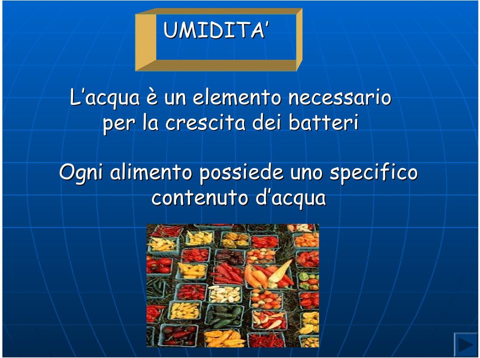 batteri Ogni alimento possiede