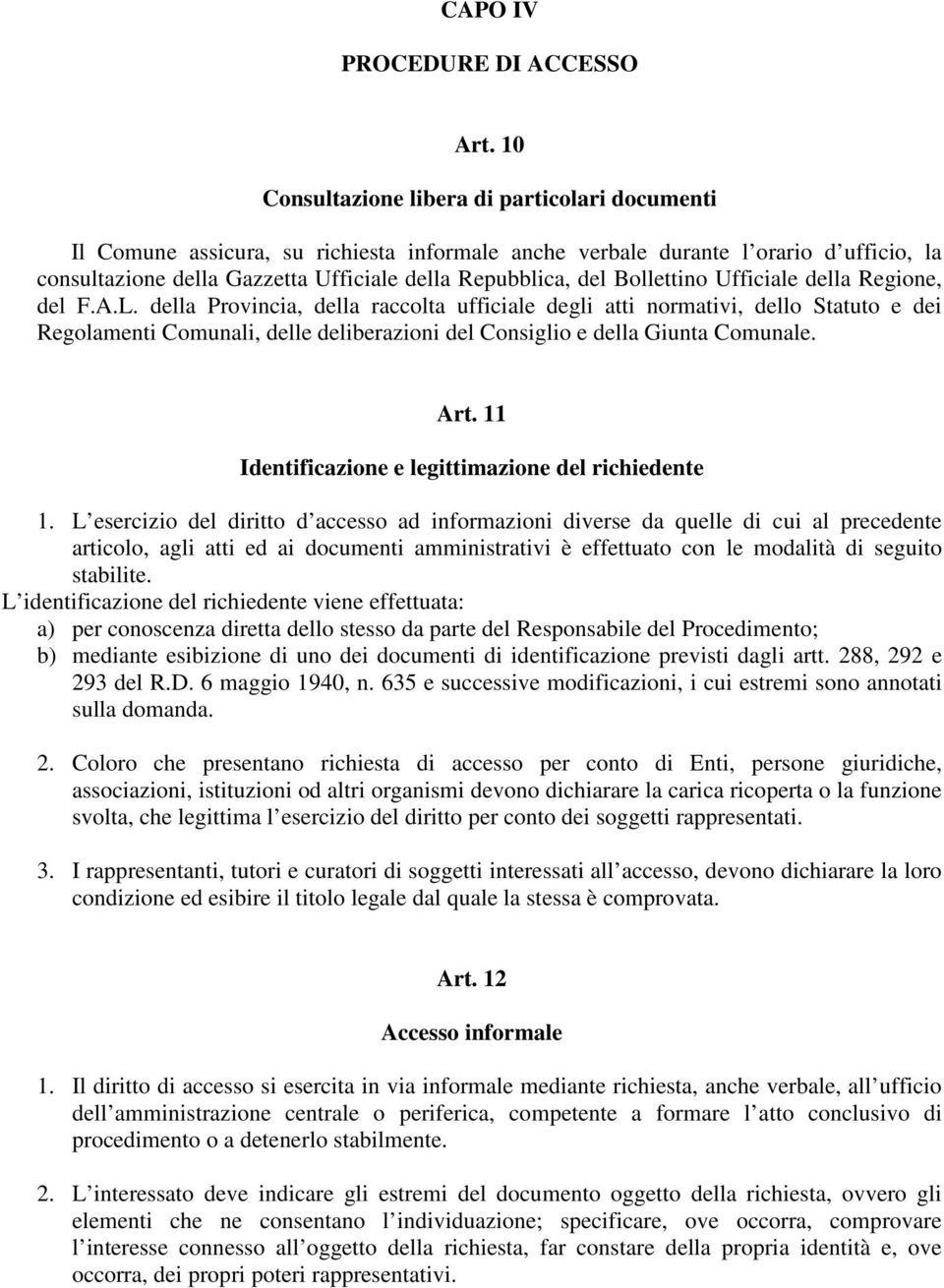 Bollettino Ufficiale della Regione, del F.A.L.