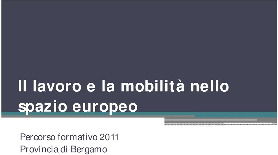 europeo Percorso