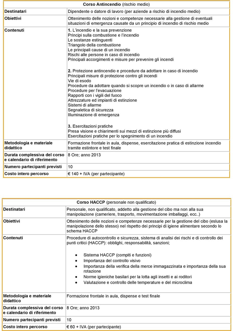 L incendio e la sua prevenzione Principi sulla combustione e l incendio Le sostanze estinguenti Triangolo della combustione Le principali cause di un incendio Rischi alle persone in caso di incendio