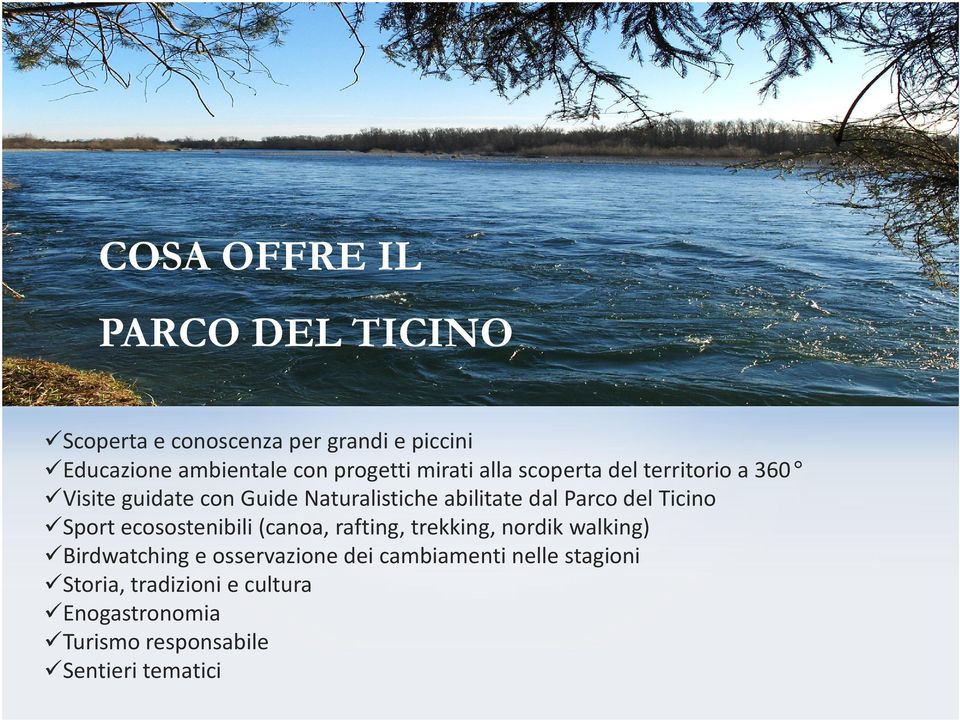 Parco del Ticino Sport ecosostenibili (canoa, rafting, trekking, nordik walking) Birdwatching e