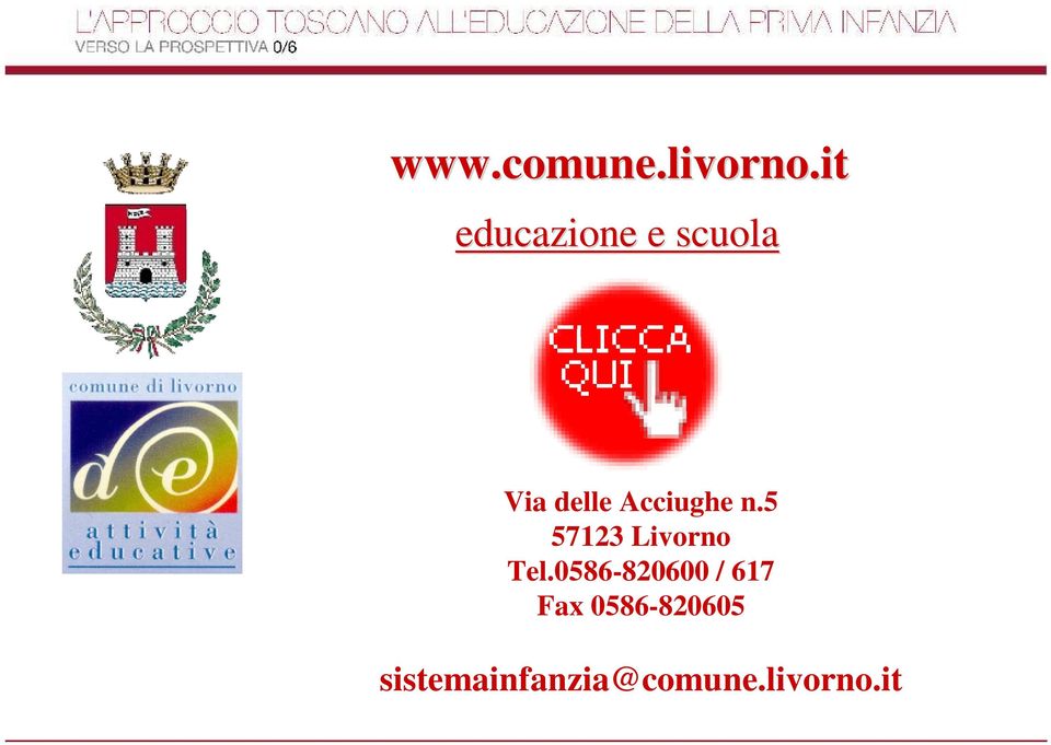Acciughe n.5 57123 Livorno Tel.
