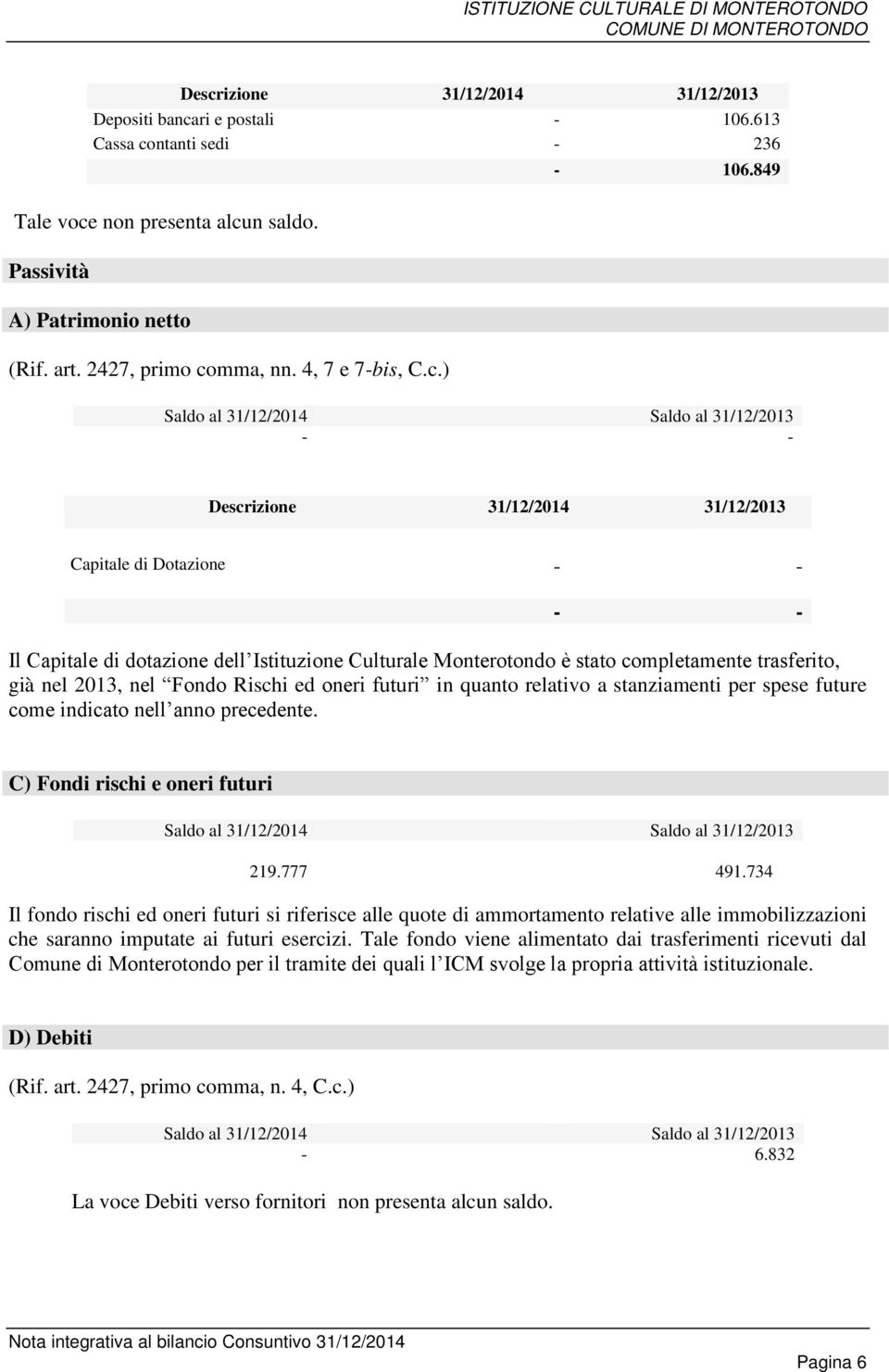 mma, nn. 4, 7 e 7-bis, C.c.