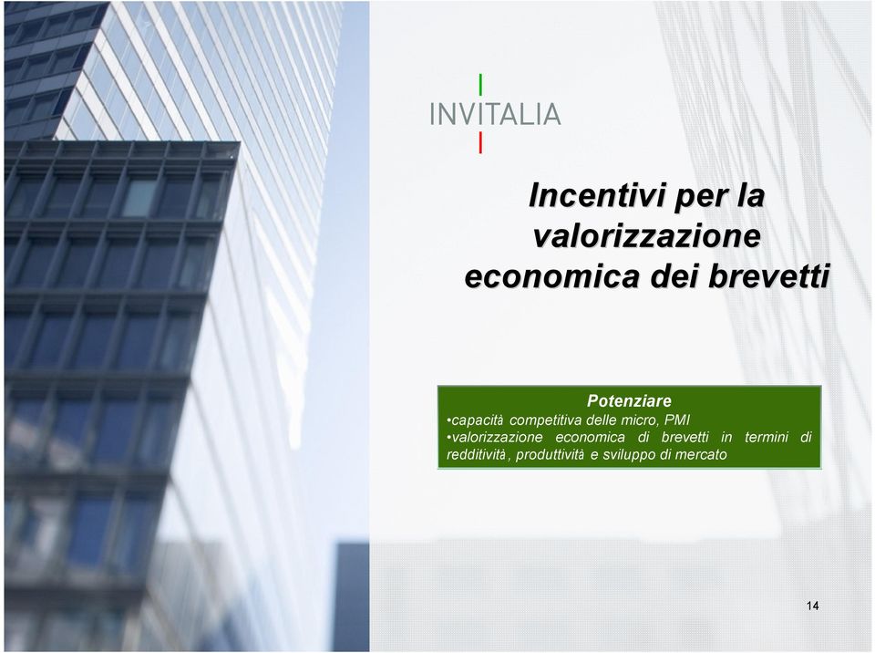 micro, PMI valorizzazione economica di brevetti in