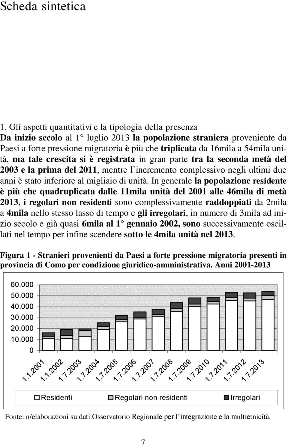 54mila unità, ma tale crescita si è registrata in gran parte tra la seconda metà del 2003 e la prima del 2011, mentre l incremento complessivo negli ultimi due anni è stato inferiore al migliaio di