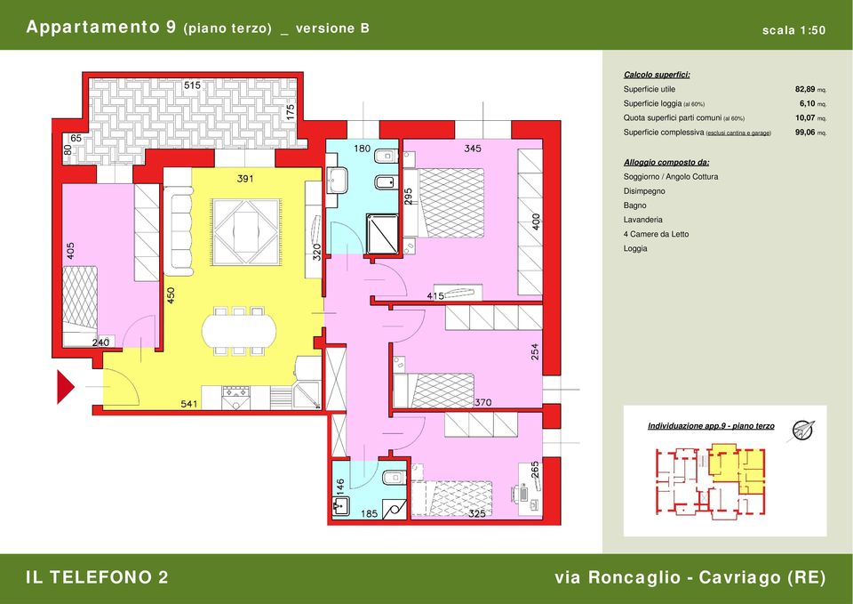 garage) 82,89 mq. 6,10 mq. 10,07 mq. 99,06 mq.