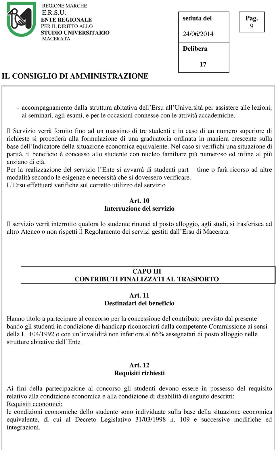 dell Indicatore della situazione economica equivalente.