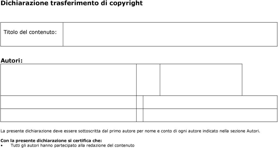 conto di ogni autore indicato nella sezione Autori.