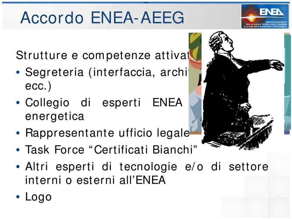 ) Collegio di esperti ENEA in efficienza energetica Rappresentante a