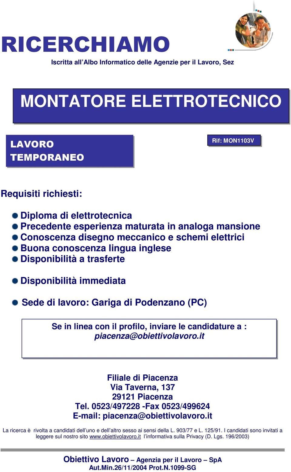 elettrici Buona conoscenza lingua inglese