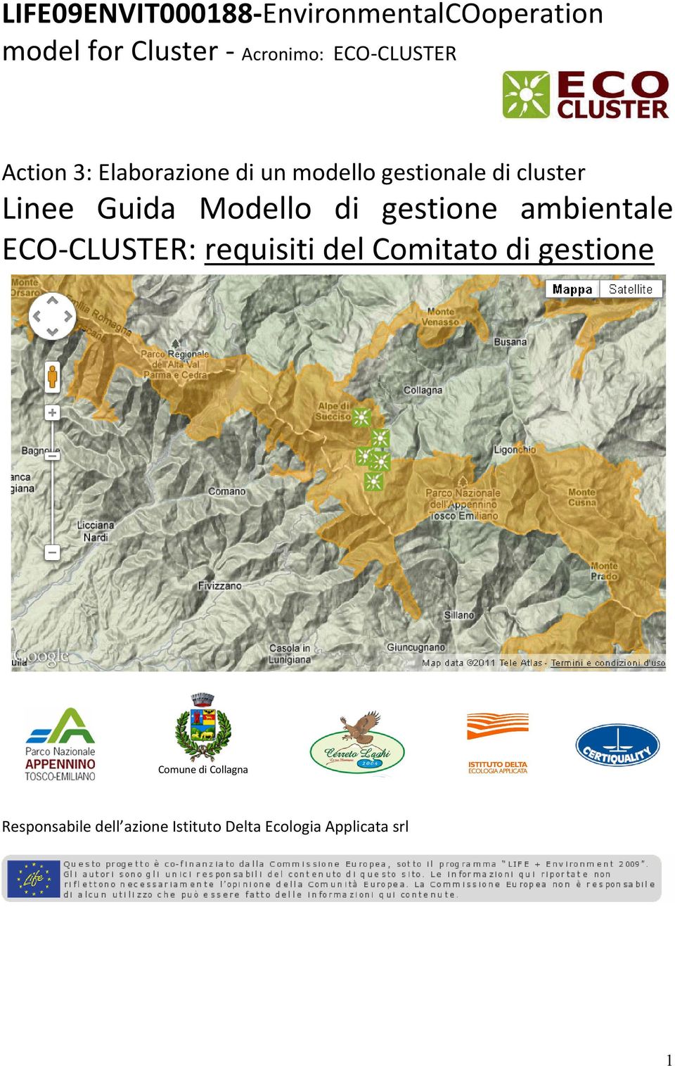 ECO-CLUSTER: requisiti del Comitato di gestione Comune di