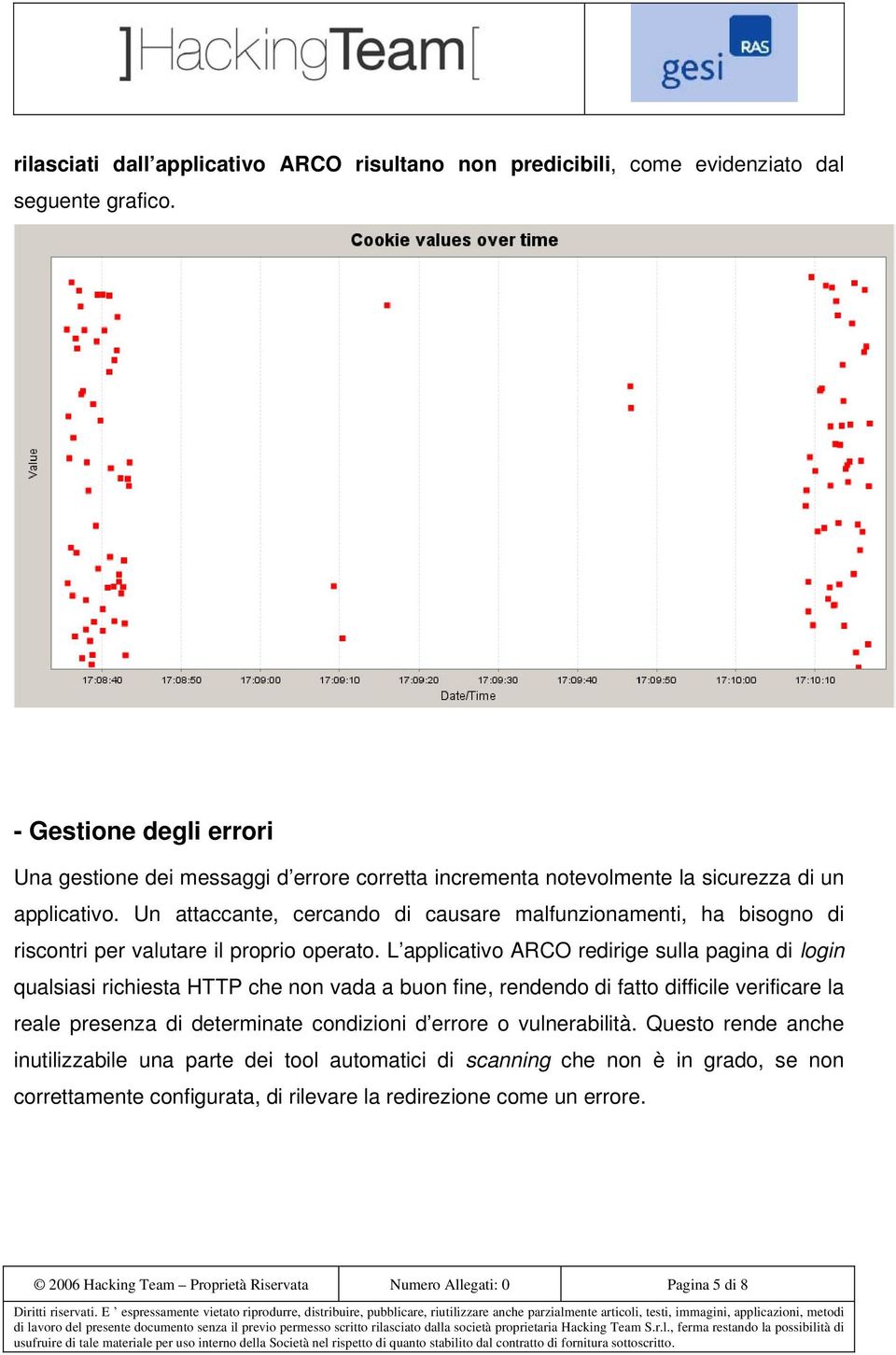 Un attaccante, cercando di causare malfunzionamenti, ha bisogno di riscontri per valutare il proprio operato.