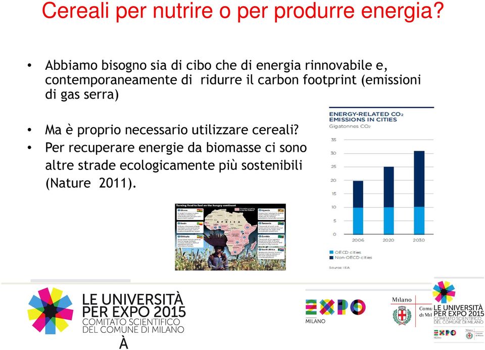 ridurre il carbon footprint (emissioni di gas serra) Ma è proprio necessario