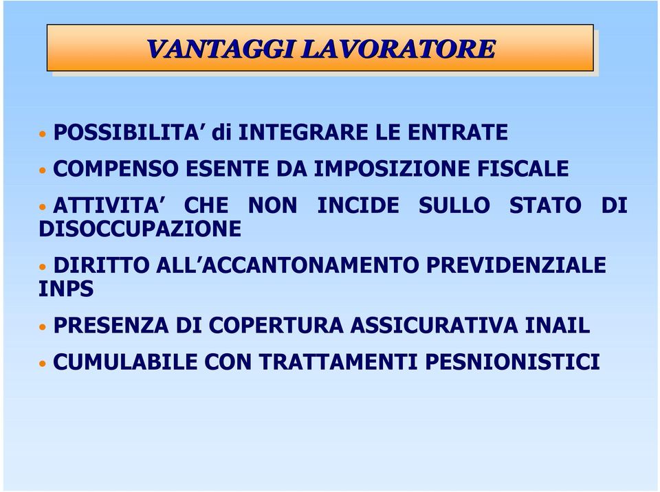 DISOCCUPAZIONE DIRITTO ALL ACCANTONAMENTO PREVIDENZIALE INPS